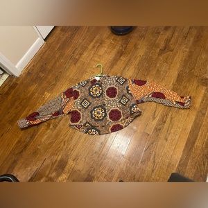 Grassfields crop button up